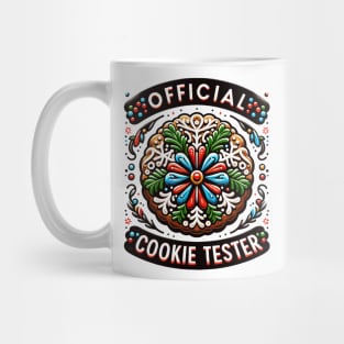 Official Cookie Tester Vintage Christmas Baking Mug